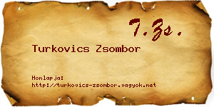 Turkovics Zsombor névjegykártya